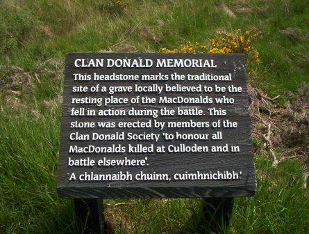culloden clan features keppoch stone monument visit which